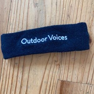Outdoor Voices Navy Sweatband